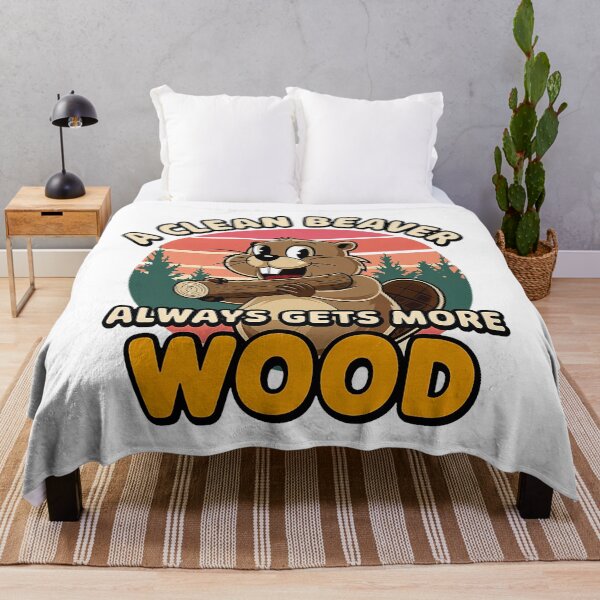 Item preview, Clean Beaver Joke Always Gets More Wood Funny Beaver designed and sold by Wisppiaa.