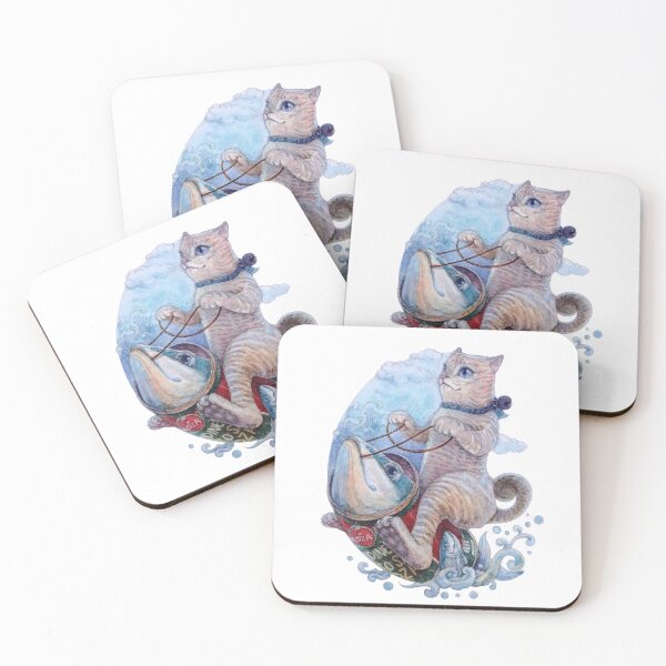 Item preview, Smart Handsome Cat Q P Riding His Sardine Can designed and sold by BearsCraft.