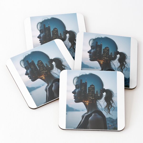 Item preview, Silent Thoughts Behind the Skyscrapers of New York designed and sold by ArtCreator2023.