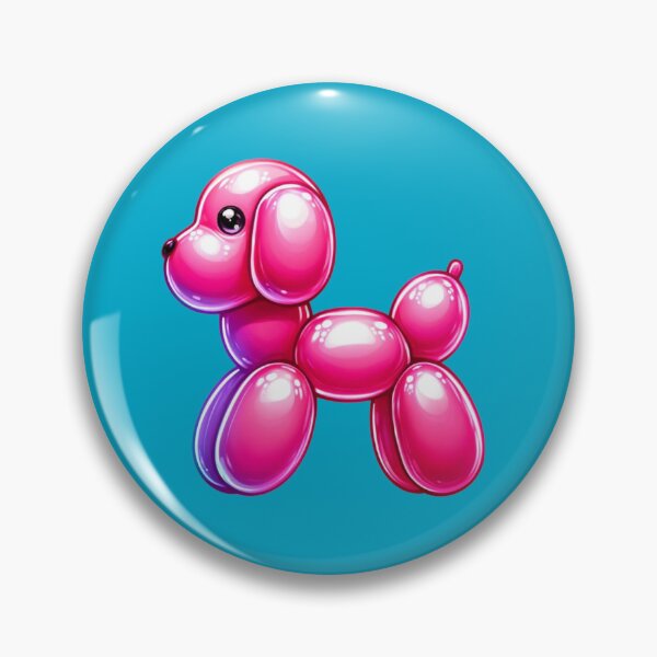 Item preview, Neon Balloon Animal Cute Pink Dog designed and sold by Happy-Place-OM.