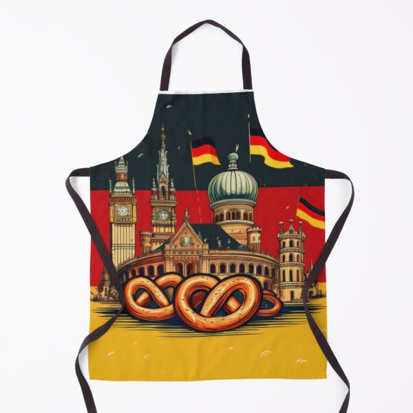Item preview, German Flag, Landmarks and Pretzels Art designed and sold by RaiyaTees.