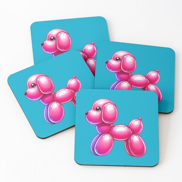 Item preview, Neon Balloon Animal Cute Pink Dog designed and sold by Happy-Place-OM.