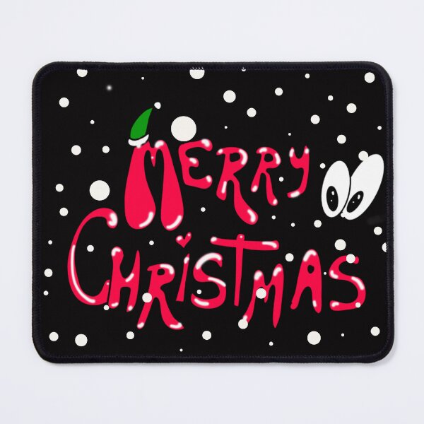 Item preview, Christmas wishes "Merry Christmas" written in a cartoon style - red and white snow. designed and sold by My-fake-places.