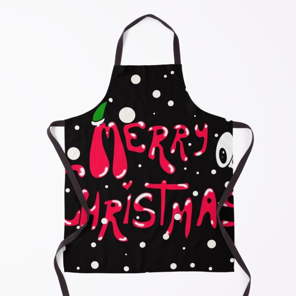 Item preview, Christmas wishes "Merry Christmas" written in a cartoon style - red and white snow. designed and sold by My-fake-places.