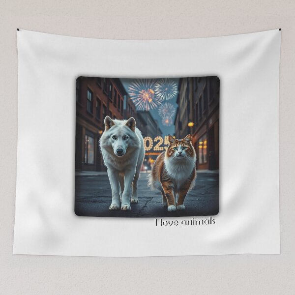 Item preview, Dog and cat walk together designed and sold by GiCapgraphics.