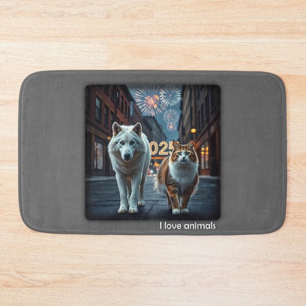 Item preview, Dog and cat walk together designed and sold by GiCapgraphics.