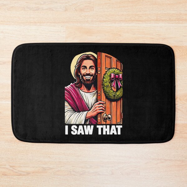 Item preview, I Saw That Jesus Christ Christmas Wreath designed and sold by plushism.