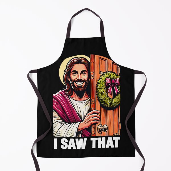 Item preview, I Saw That Jesus Christ Christmas Wreath designed and sold by plushism.