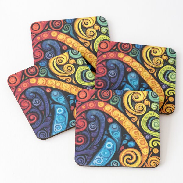 Item preview, New Zealand Māori Paua Pattern Koru Design 240 designed and sold by GrinGalore.