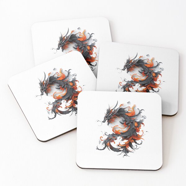 Item preview, A High-Contrast Tattoo Art Vector Illustration of Dragon designed and sold by Rui Mythic Studio.