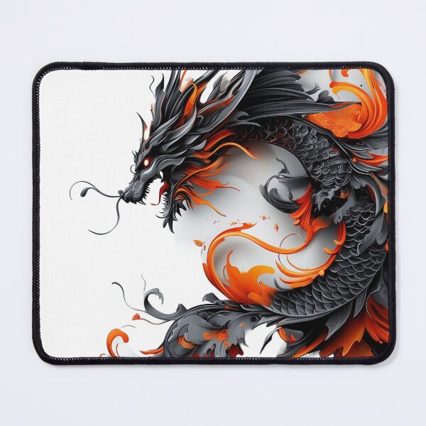 Item preview, A High-Contrast Tattoo Art Vector Illustration of Dragon designed and sold by Rui Huang.