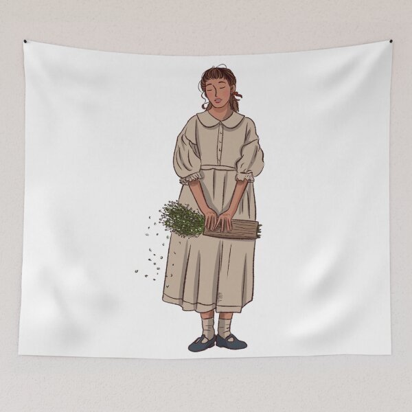 Item preview, Women in beige dress  designed and sold by Hessah-HA.