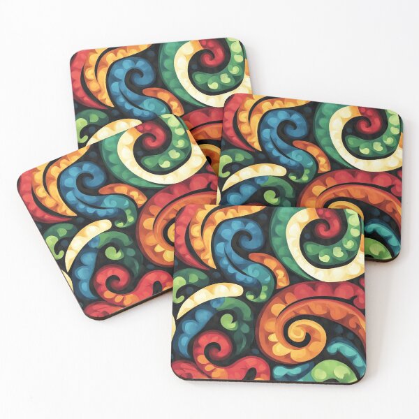 Item preview, New Zealand Māori Paua Pattern Koru Design 241 designed and sold by GrinGalore.