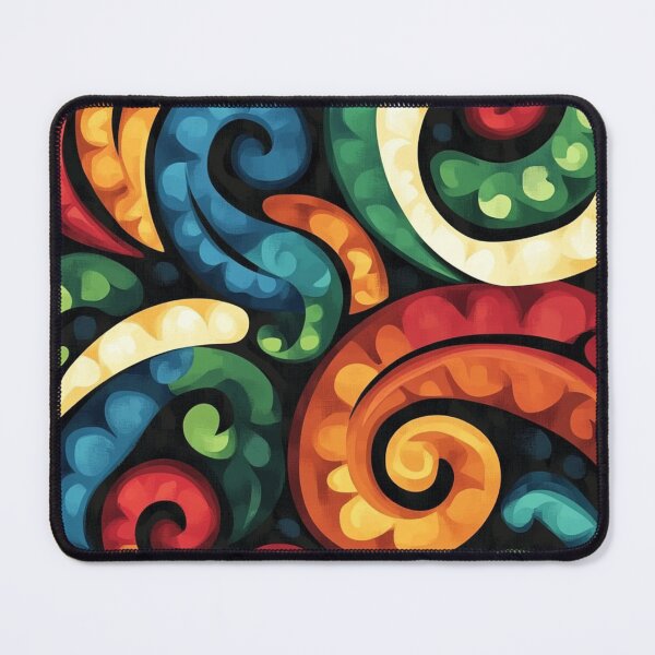 Item preview, New Zealand Māori Paua Pattern Koru Design 241 designed and sold by GrinGalore.