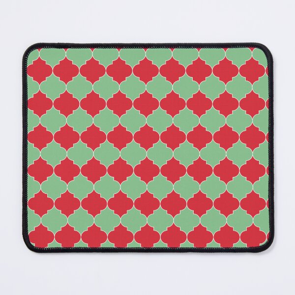 Item preview, Moroccan trellis red and green pattern designed and sold by sasyall.