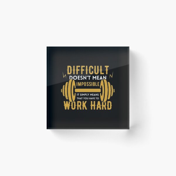 Item preview, WORK HARD designed and sold by Zen Fit.