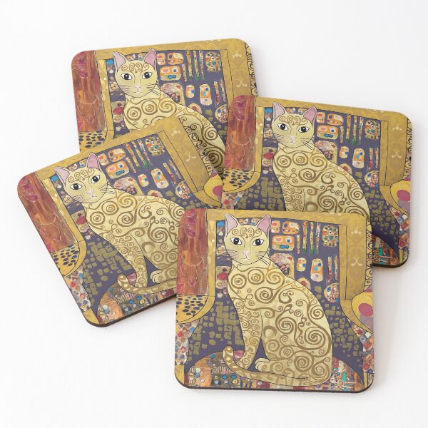 Item preview, Gustav Klimt Cat designed and sold by Tamas Das.