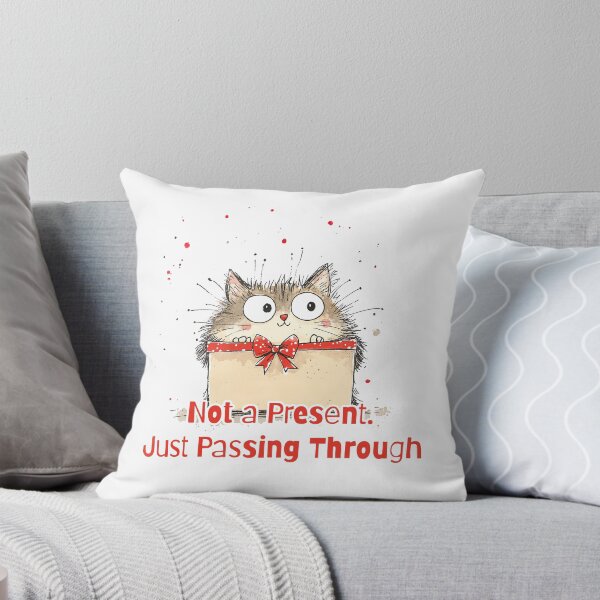 Item preview, Funny Cat. Present. New Year's cat is hiding in a box. Cat and box designed and sold by Halina-il.