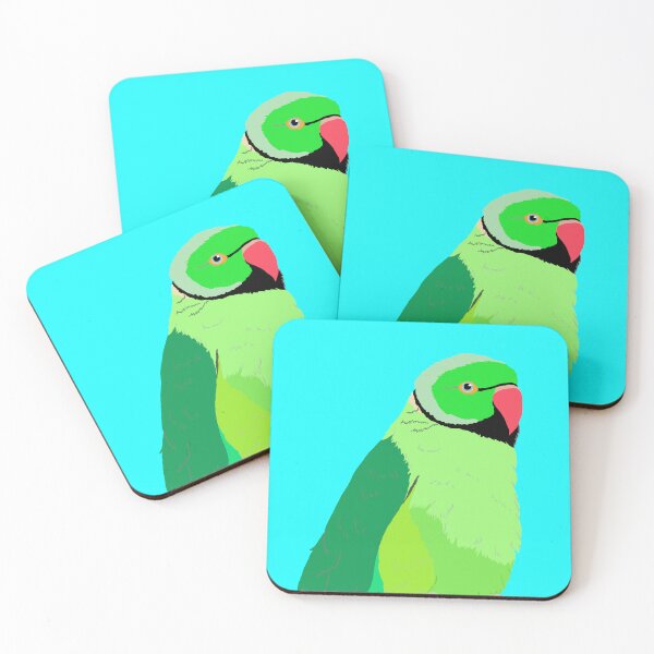 Item preview, Cute Indian Ringneck Parakeet Green Version designed and sold by TiffinByLK.