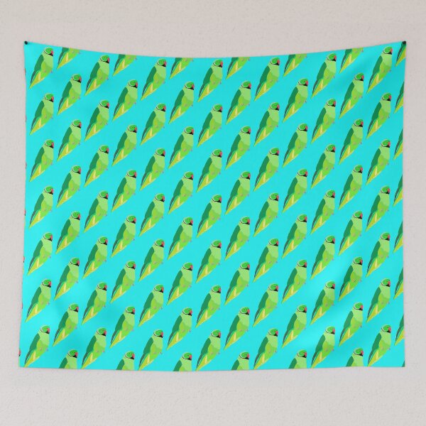 Item preview, Cute Indian Ringneck Parakeet Green Version designed and sold by TiffinByLK.