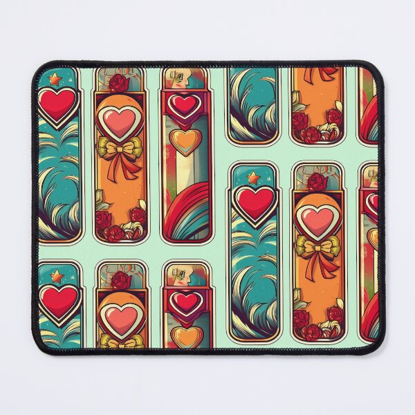 Item preview, Love and Hearts | Sticker Pattern | Retro Collection designed and sold by monkeybusiness.pt.