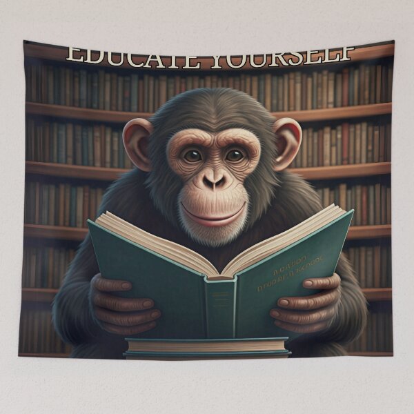 Item preview, Inspiring Minds: The Monkey's Journey to Knowledge designed and sold by My-Honey-Money.