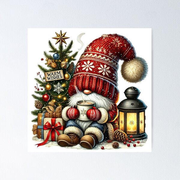Item preview, Christmas gnome cozy Christmas cozy gnome 5 designed and sold by PapayaGen.