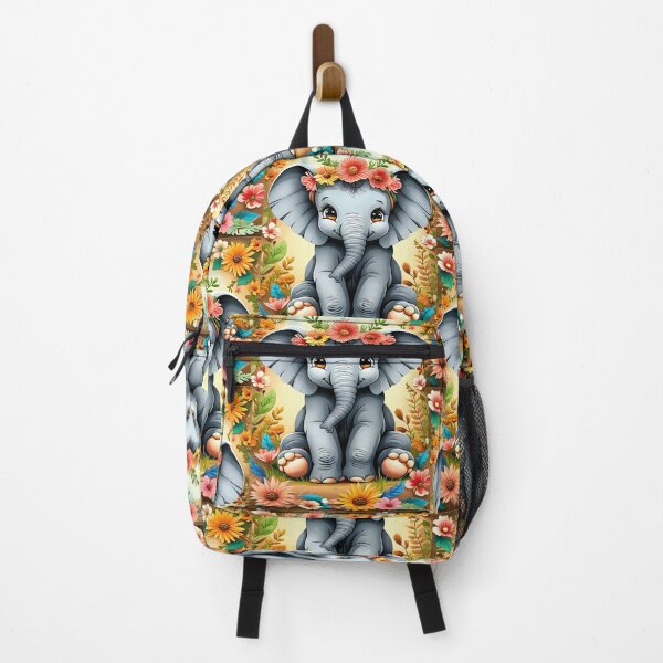 Item preview,  Baby Elephant Botanical Floral Jungle Artwork designed and sold by Monascreativeempire.