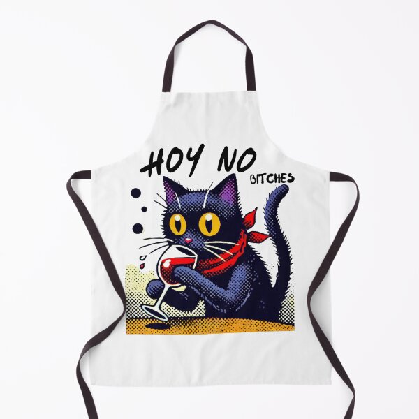 Item preview, A cat drinking red wine Hoy no bitches! Spanglish designed and sold by ZMaria.