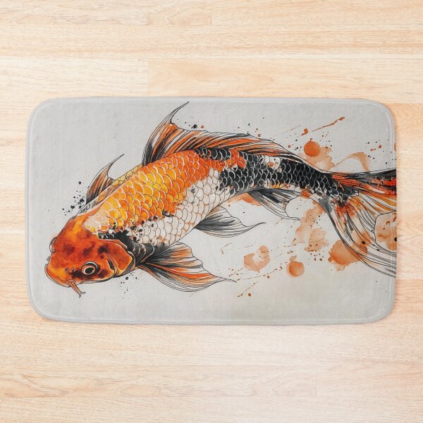 Item preview, Watercolor Japanese Koi Carp designed and sold by GrinGalore.