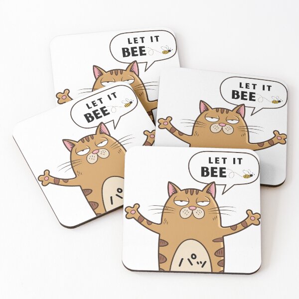 Item preview, Sassy Sausage Cat with Funny 'Let it BEE" Quote designed and sold by oakzter.