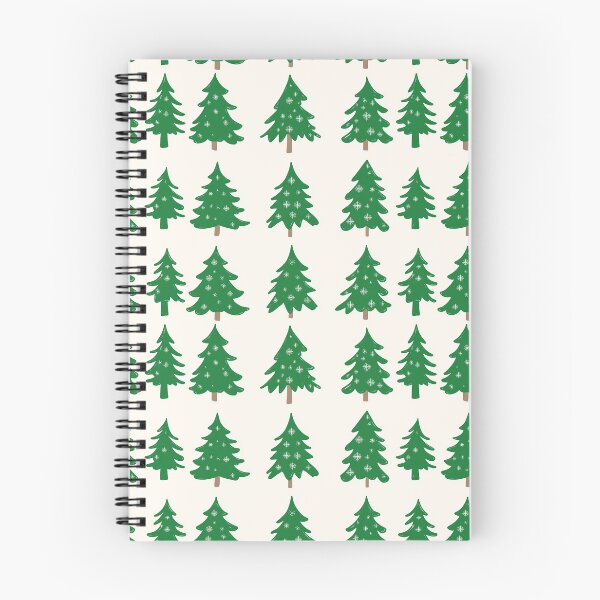 Item preview, Seamless Rustic Pattern with Green Christmas Trees and Snowflakes designed and sold by WIKKI-White.