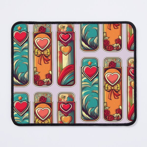 Item preview, Love and Hearts | Sticker Pattern | Retro Collection designed and sold by monkeybusiness.pt.