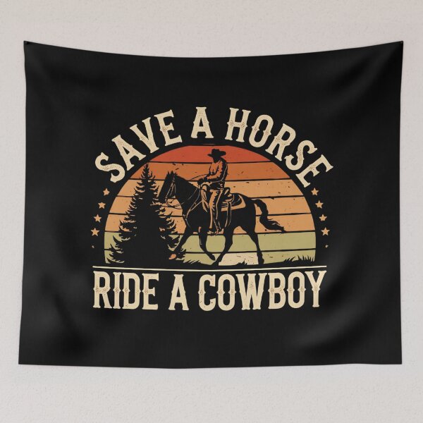 Item preview, Save a horse ride a cowboy vintage designs - Christmas designed and sold by Redjakkal.