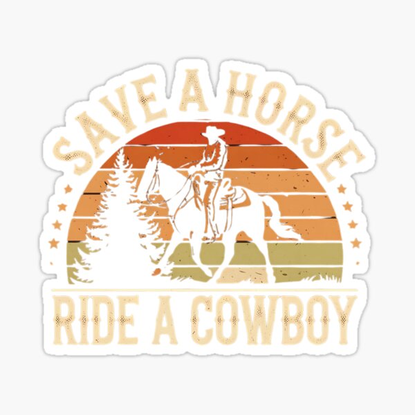 Item preview, Save a horse ride a cowboy vintage designs - Christmas designed and sold by Redjakkal.