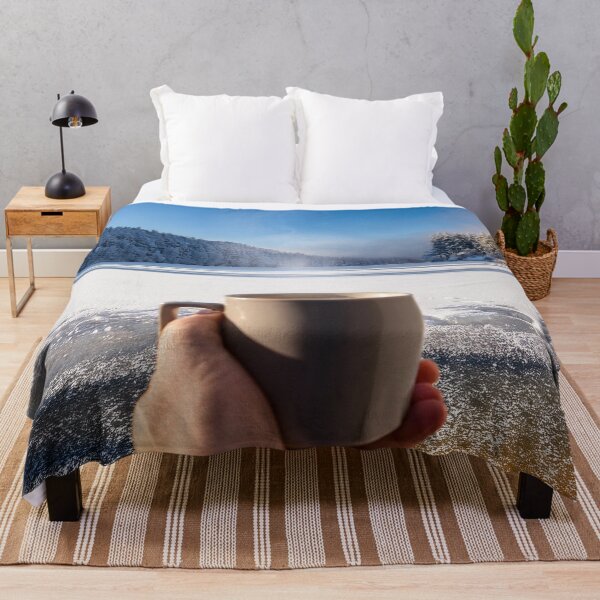 Item preview, Hot coffee and a icy lake designed and sold by Photopat.