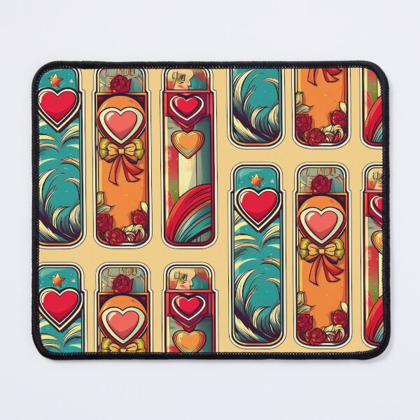 Item preview, Love and Hearts | Sticker Pattern | Retro Collection designed and sold by monkeybusiness.pt.