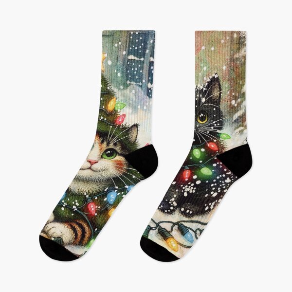 Item preview, Christmas Cats in the Garden designed and sold by M-Y-A-R-T-.