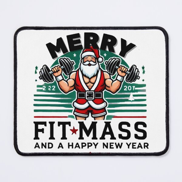 Item preview, Merry Fitmas and a Happy New year, Christmas Workout Shirt, ClubFitwear, christmas fitness man woman shirt designed and sold by Otmanestickers.