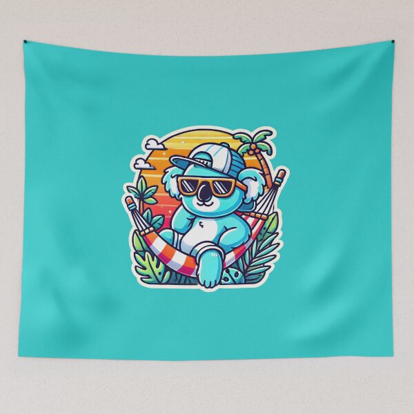 Item preview, Chill Koala with Tropical Vibes designed and sold by shrolts.