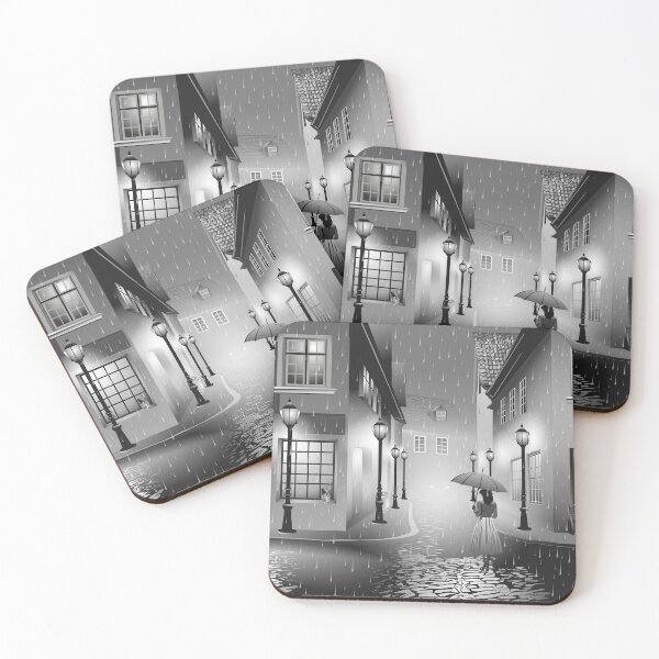 Item preview, Stroll Through the Rainy Streets designed and sold by Art By M.