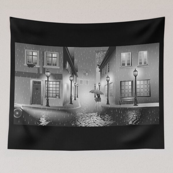 Item preview, Stroll Through the Rainy Streets designed and sold by Art By M.