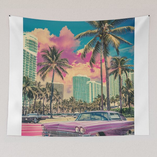 Item preview, Classic pink oldsmobile at Palm Beach designed and sold by Photopat.