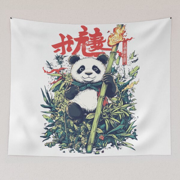 Item preview, Magic Bamboo: The Playful Panda's Glowing Forest designed and sold by PrintsByFrank.