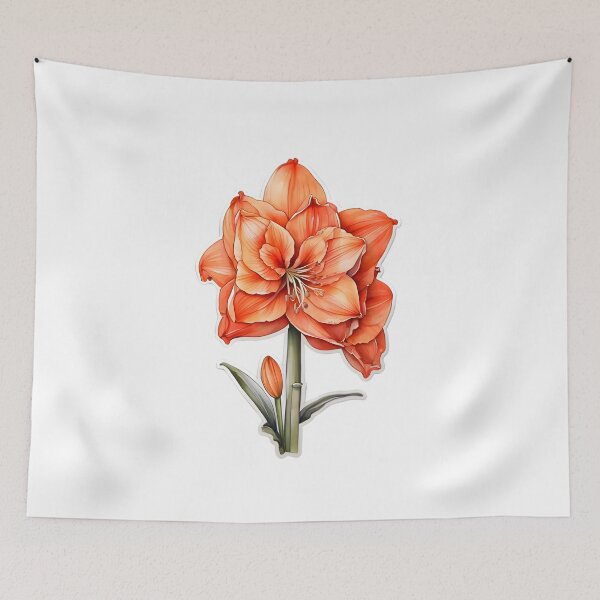 Item preview, Orange Amaryllis designed and sold by HOMETOWN86.