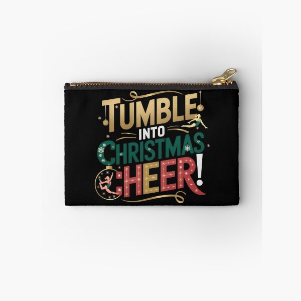 Item preview, Christmas Gymnastics Fun – Tumble Into Cheer! - A gift for gymnastics enthusiasts who love the holiday spirit. designed and sold by ZyziowskyArt.