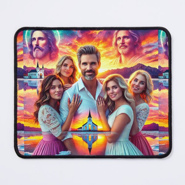 Item preview, Salt Lake Holy Polygamy Sunset Reflection Lord God in the Sky designed and sold by Meta2Physical.