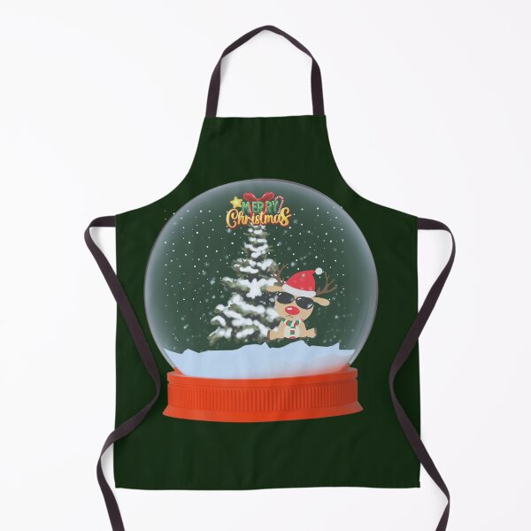 Item preview, Cool Reindeer Christmas Snow Globe designed and sold by Soluna Studio.