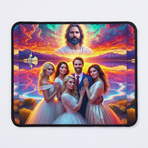 Item preview, Sacred Polygamous Union in Utah's Divine Desert Salt Lake at Sunset designed and sold by Meta2Physical.