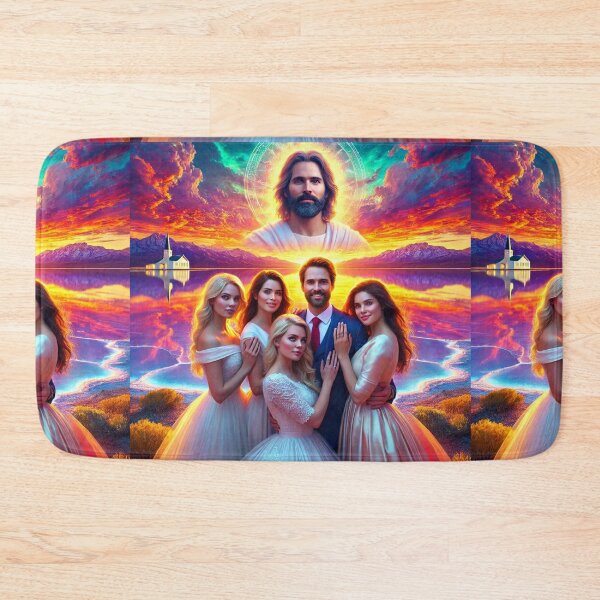 Item preview, Sacred Polygamous Union in Utah's Divine Desert Salt Lake at Sunset designed and sold by Meta2Physical.